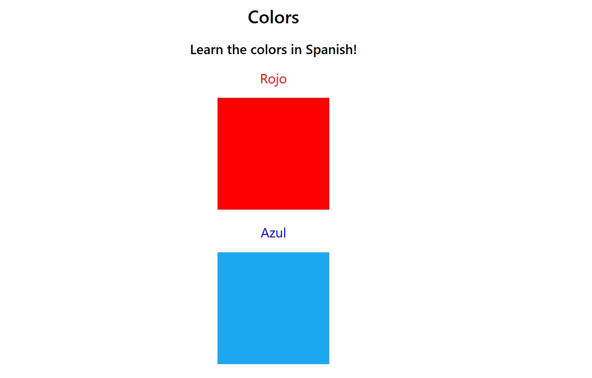 Spanish Learning Proejct screenshot